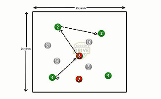 4 vs. 4 Plus 2 Soccer Activity