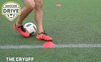 The Cryuff, soccer turning exercise