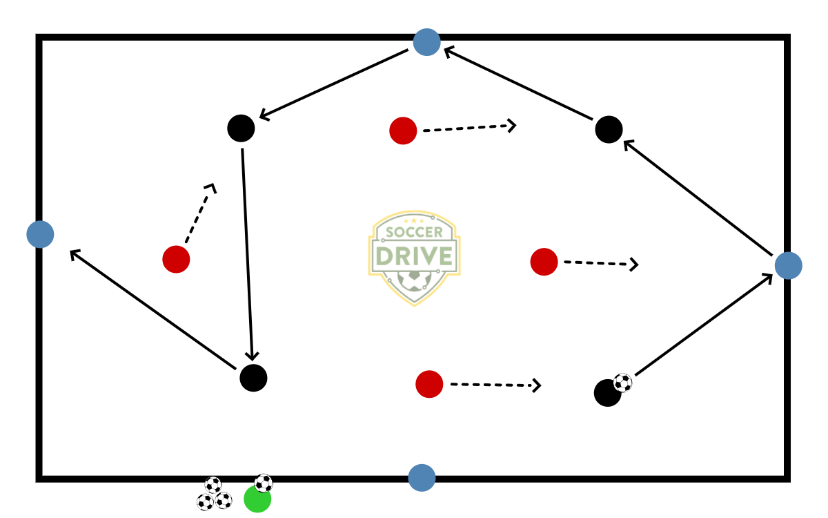 Possession Game, 4v4 + 4          